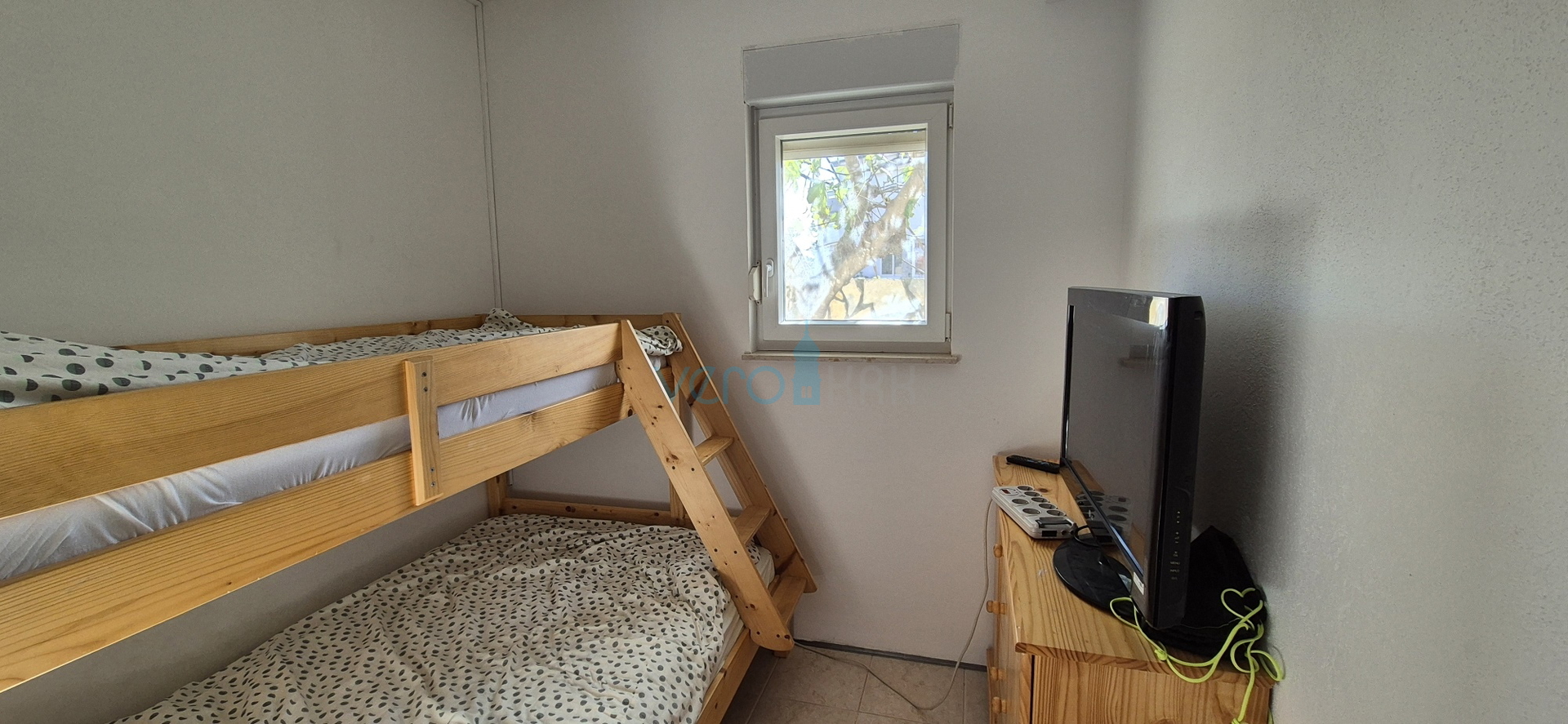 City of Krk, island of Krk, three-room apartment on the ground floor, garden, terrace, for sale