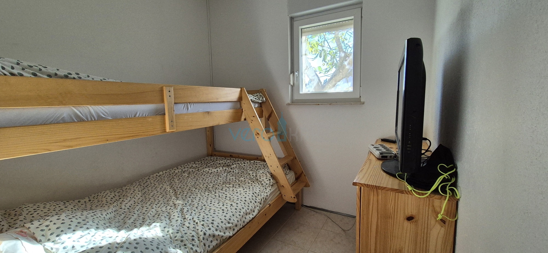 City of Krk, island of Krk, three-room apartment on the ground floor, garden, terrace, for sale