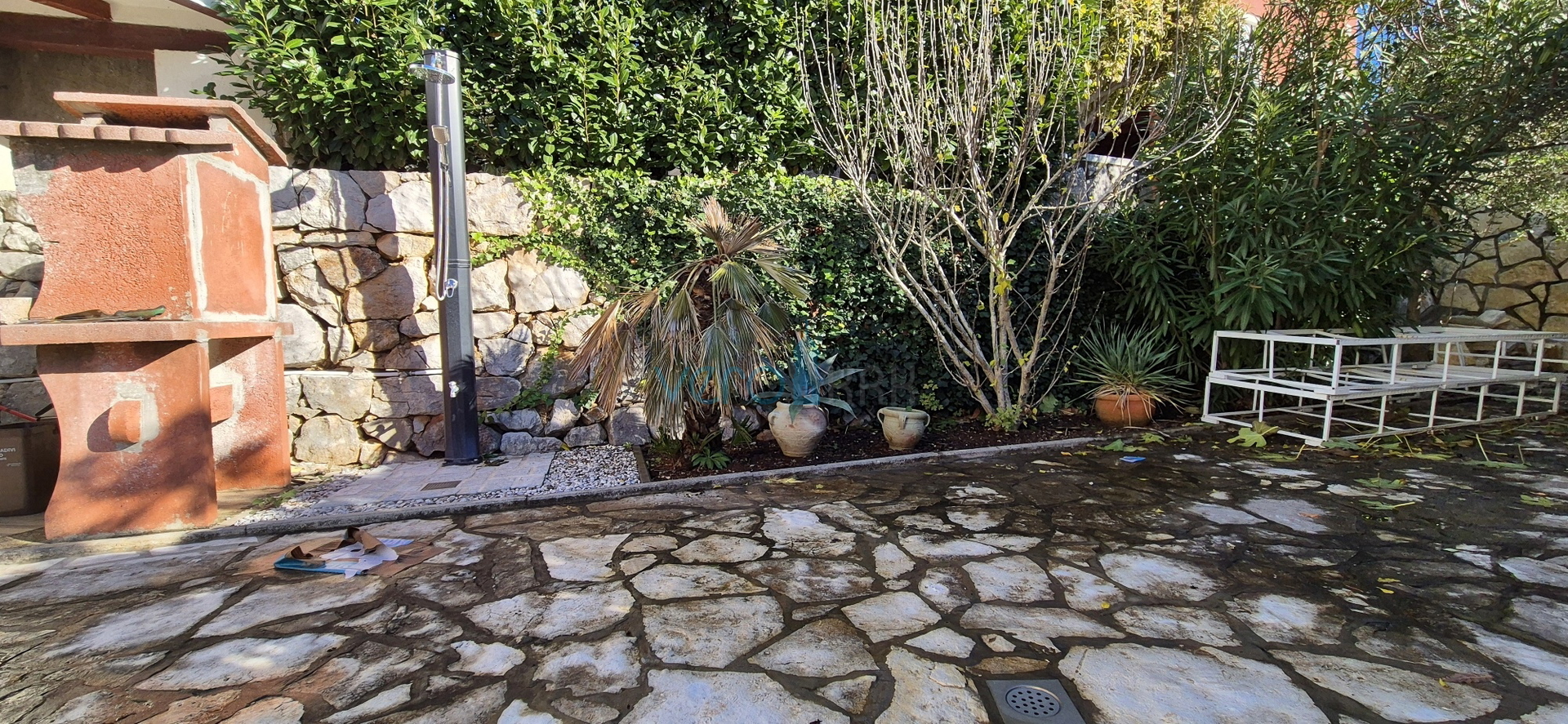 City of Krk, island of Krk, three-room apartment on the ground floor, garden, terrace, for sale