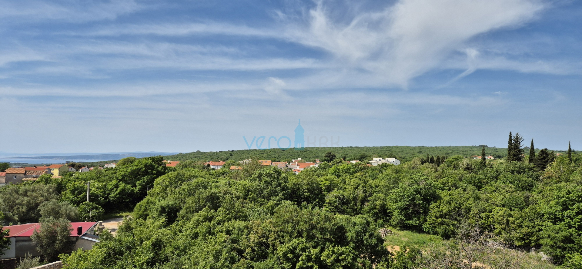 Krk Island, Krk town, surroundings, villa 200m2, swimming pool, open view, for sale