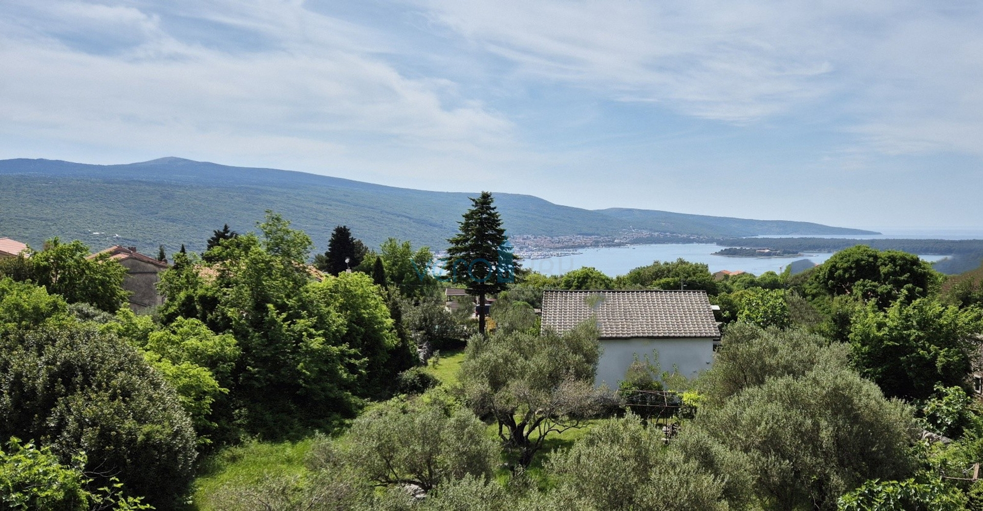 Krk Island, Krk town, surroundings, villa 200m2, swimming pool, open view, for sale