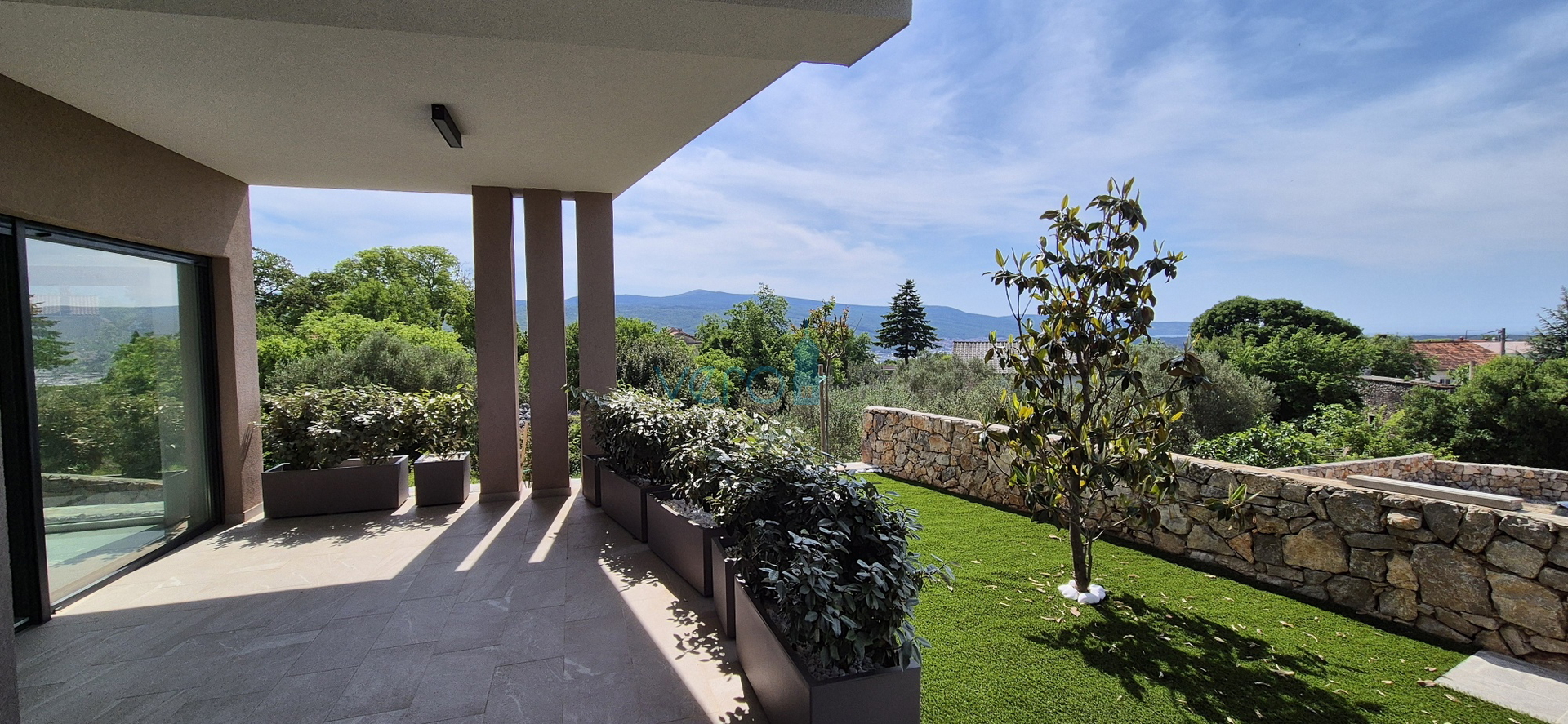 Krk Island, Krk town, surroundings, villa 200m2, swimming pool, open view, for sale