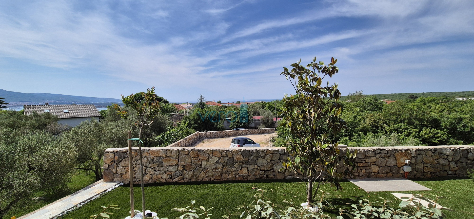 Krk Island, Krk town, surroundings, villa 200m2, swimming pool, open view, for sale