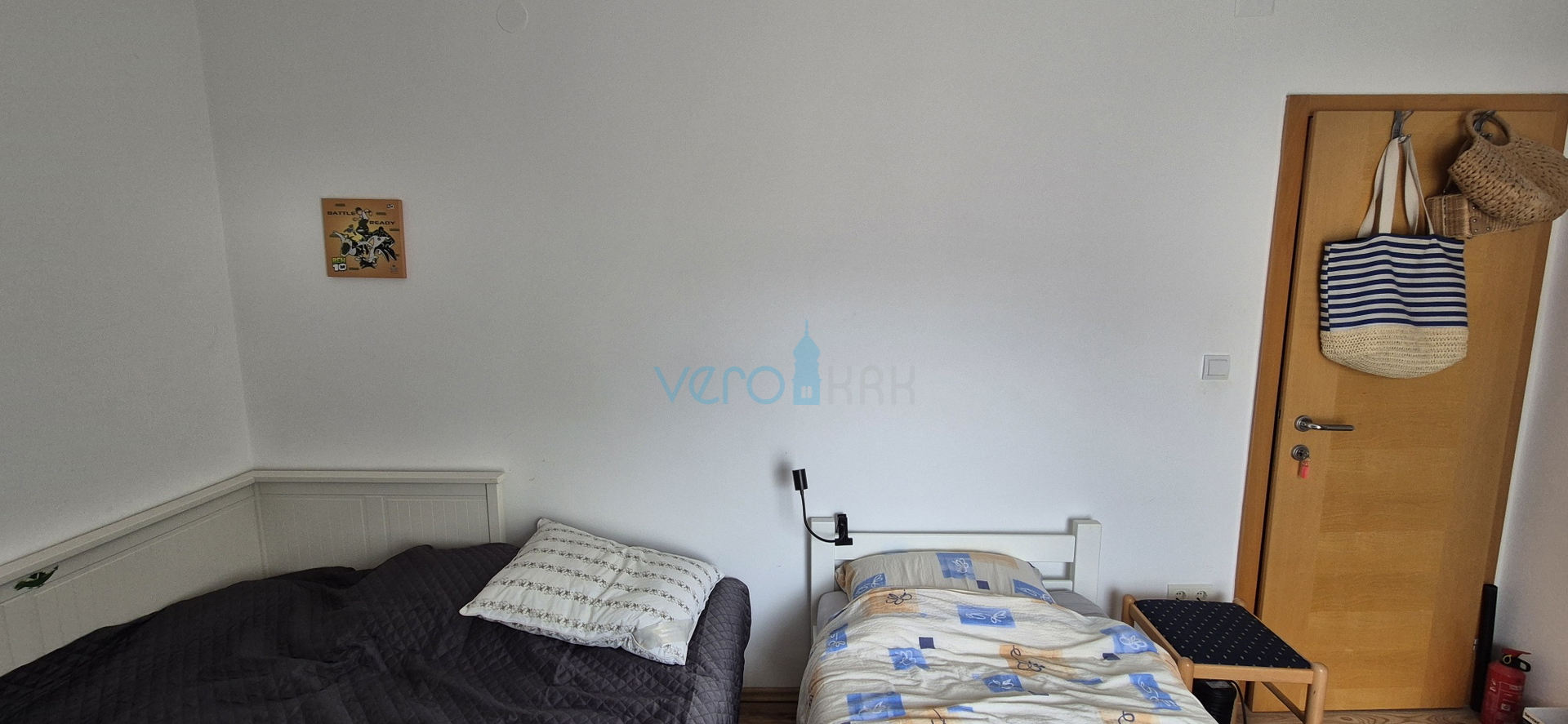 Grad Krk, dvosoban stan u prizemlju, okućnica 103 m2, prodaja