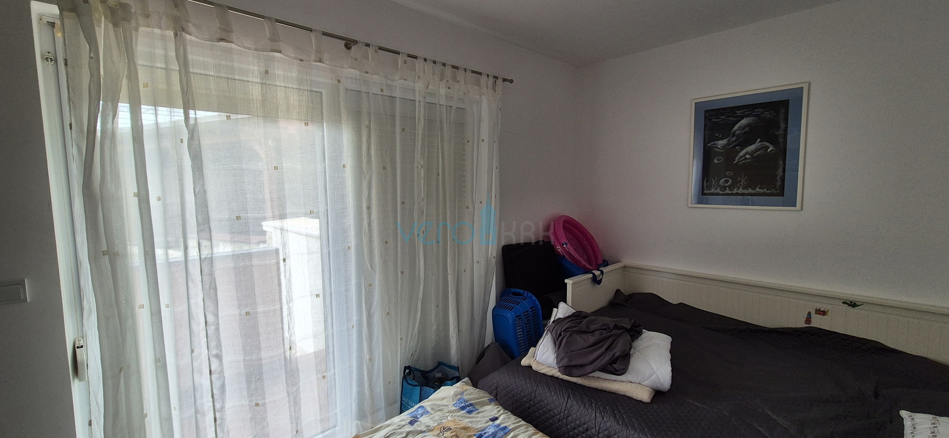 Grad Krk, dvosoban stan u prizemlju, okućnica 103 m2, prodaja