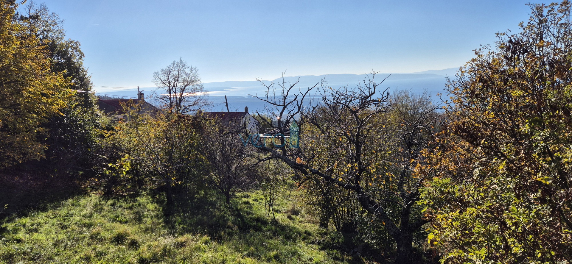 Bakar, Hreljin, građevinski teren 845 m2, pogled na more, prodaja