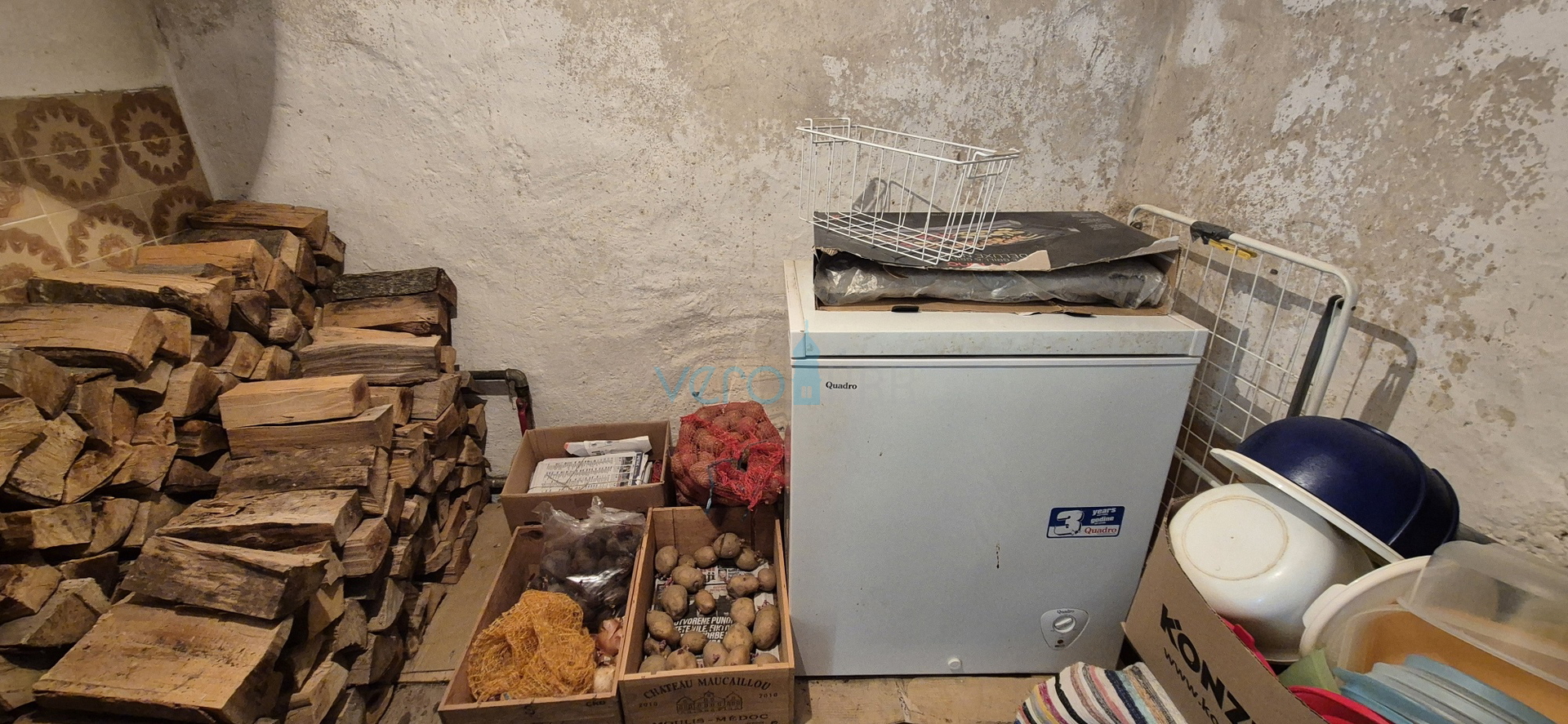 Bakar, Hreljin, dvojna kamena kuća, pogled na more, okućnica, prodaja