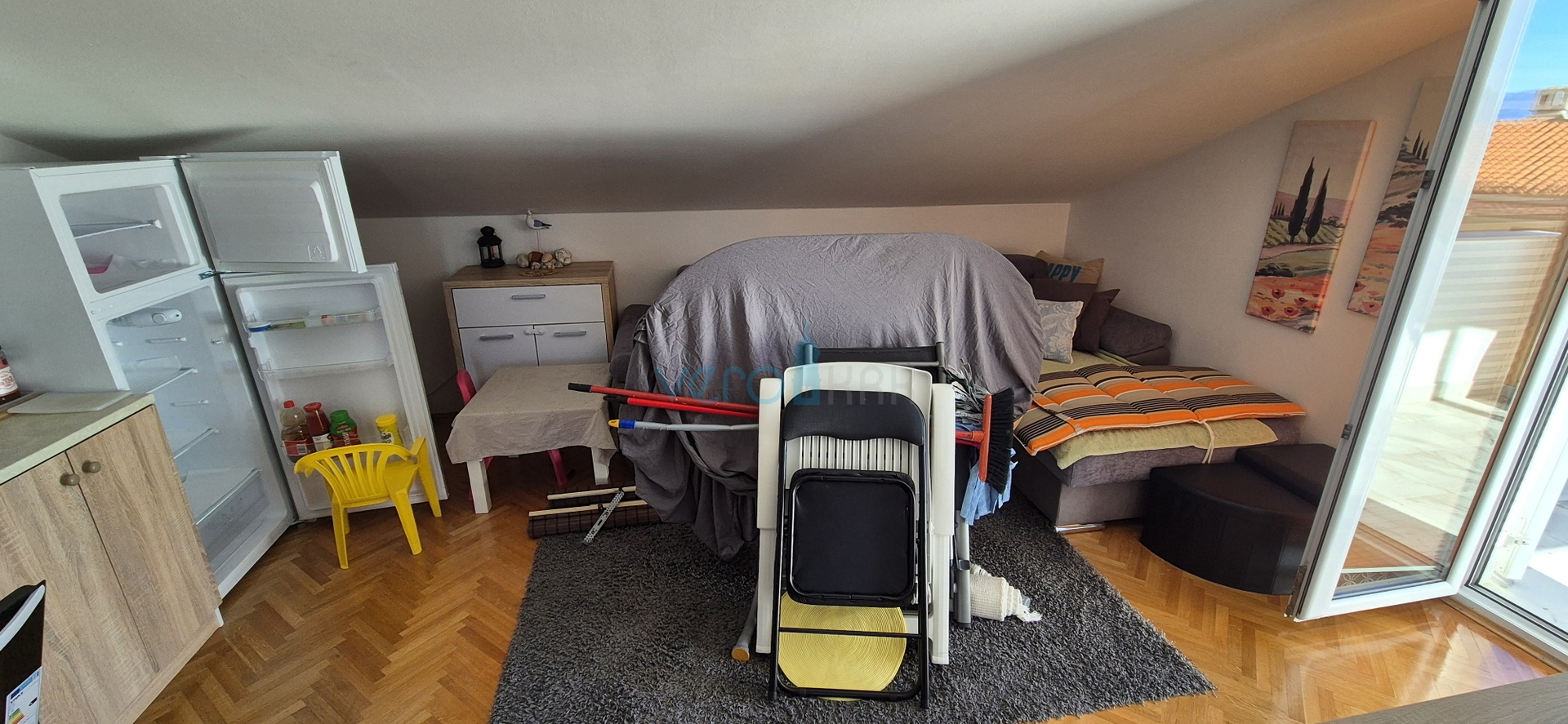 Njivice, otok Krk, stan sa prekrasnim pogledom na more, prodaja