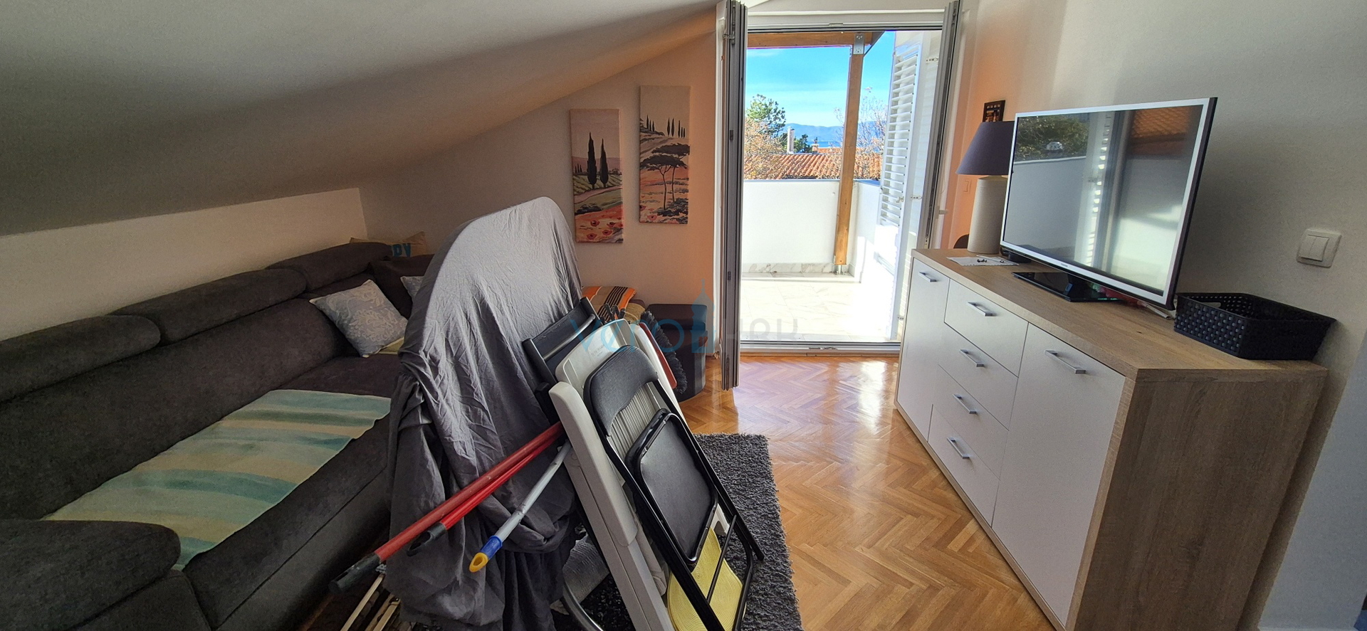 Njivice, otok Krk, stan sa prekrasnim pogledom na more, prodaja