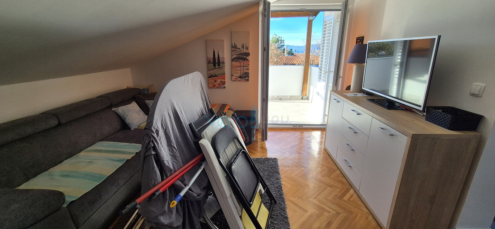 Njivice, island of Krk, apartment with a beautiful sea view, for sale