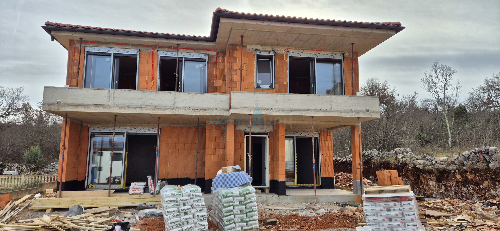 Malinska, Insel Krk, Neubau, Doppelhaushälfte, Pool, Verkauf