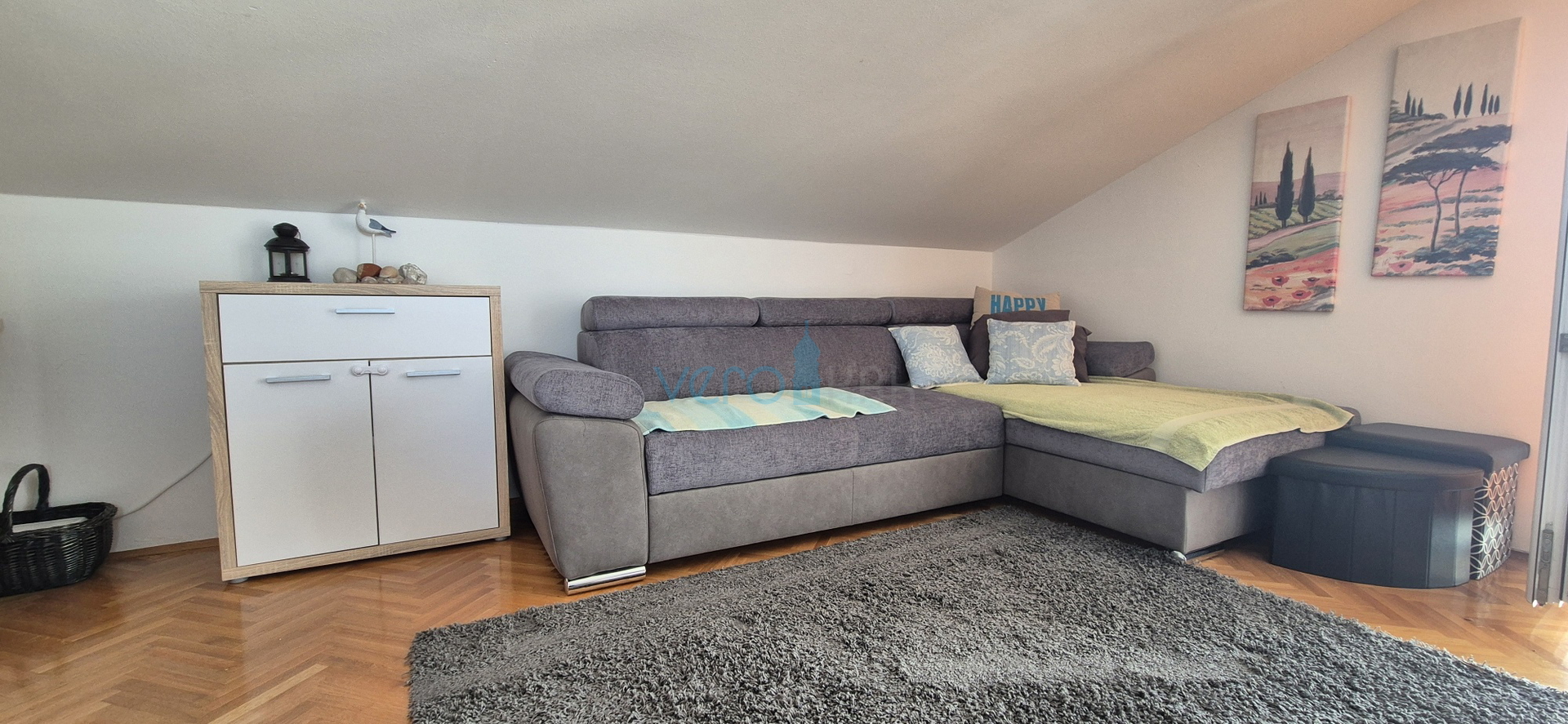 Njivice, otok Krk, jednosoban stan sa prekrasnim pogledom na more, prodaja