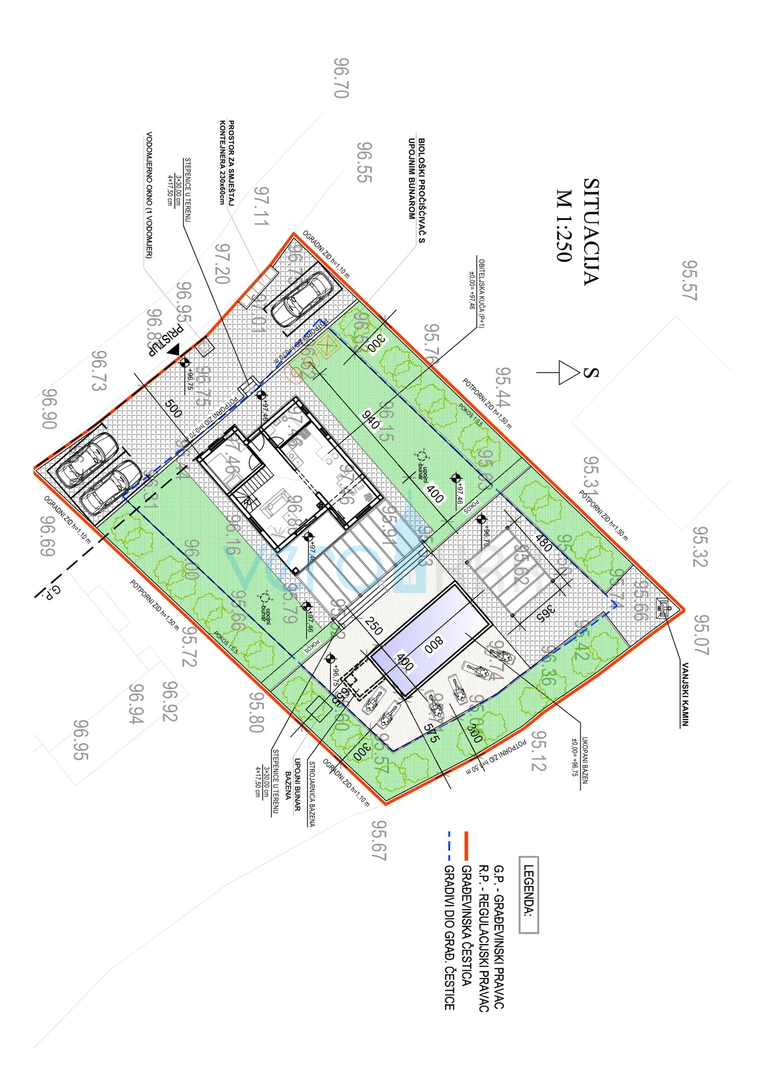 Vrbnik, Insel Krk, dynamisches Einfamilienhaus mit Pool und großem Garten