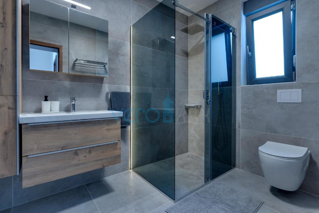 Vrbnik, surroundings, semi-detached house, newly built, view, swimming pool, for sale