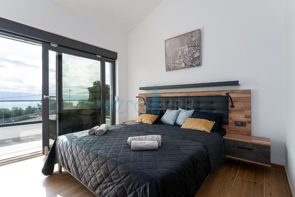 Vrbnik, surroundings, semi-detached house, newly built, view, swimming pool, for sale