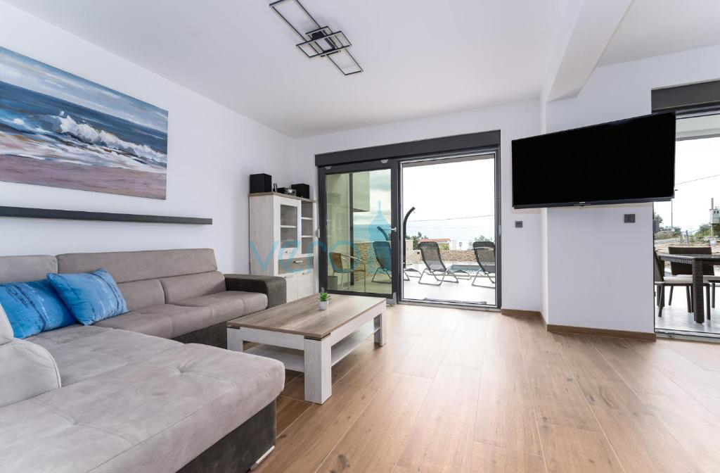 Vrbnik, surroundings, semi-detached house, newly built, view, swimming pool, for sale