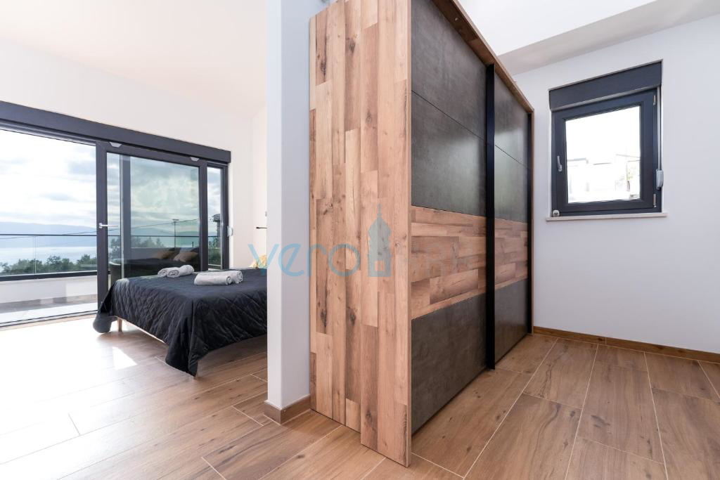 Vrbnik, surroundings, semi-detached house, newly built, view, swimming pool, for sale