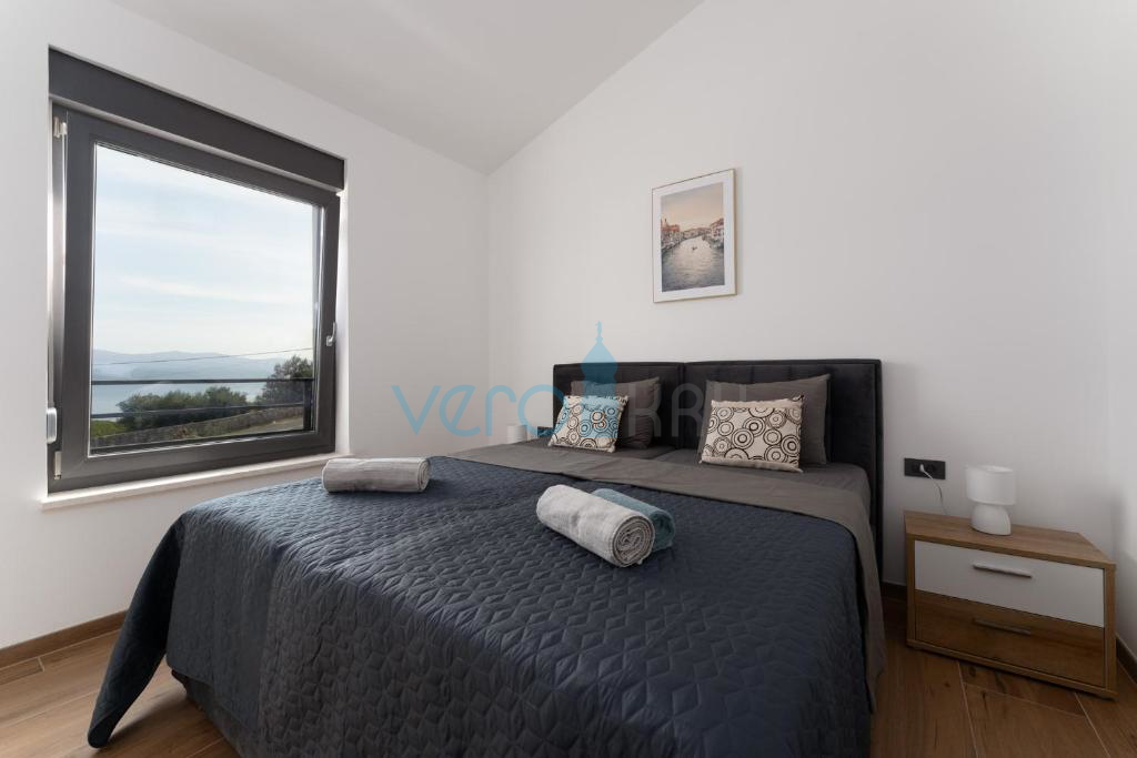 Vrbnik, surroundings, semi-detached house, newly built, view, swimming pool, for sale