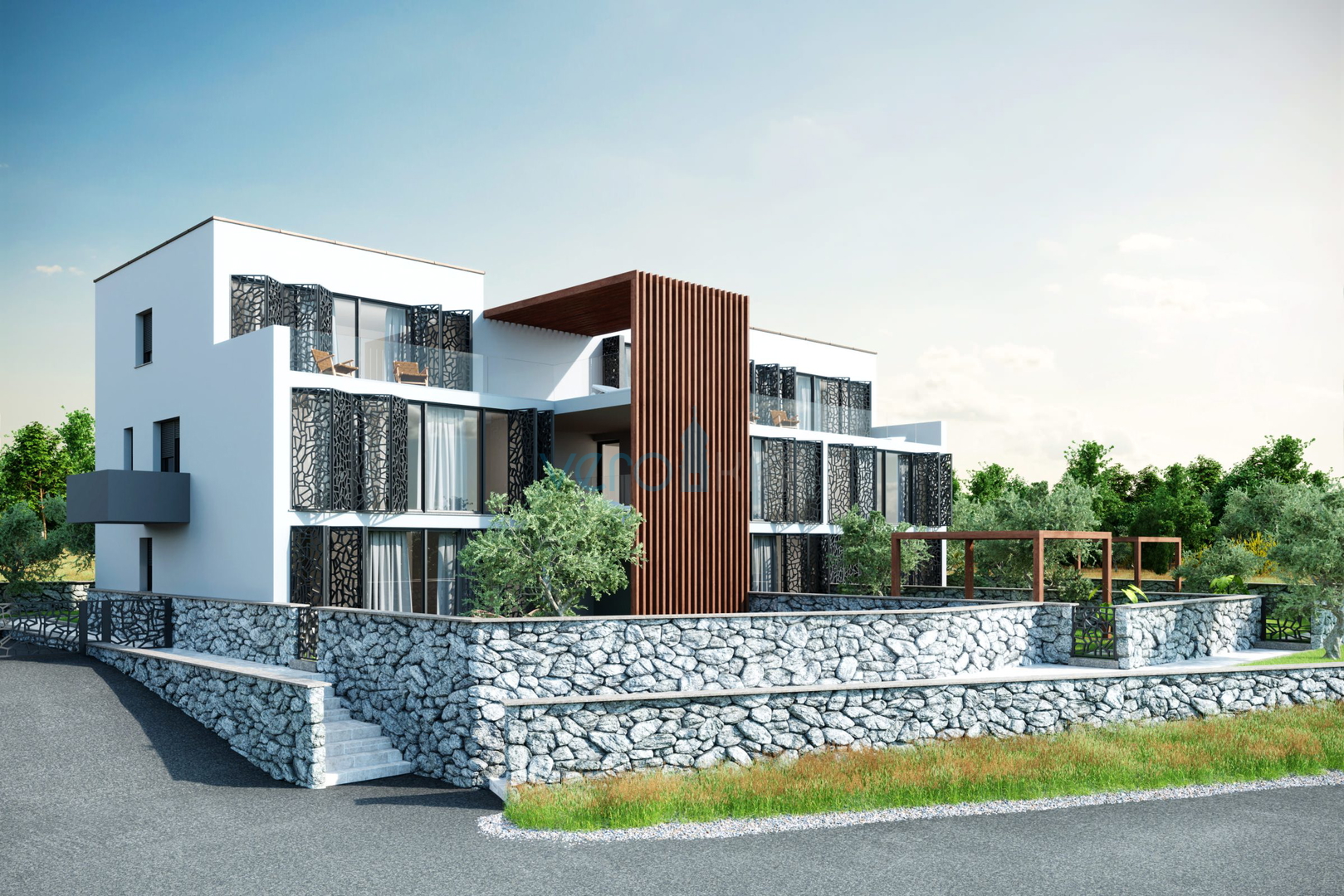 Malinska, surroundings, top-quality penthouse with a beautiful panoramic sea view