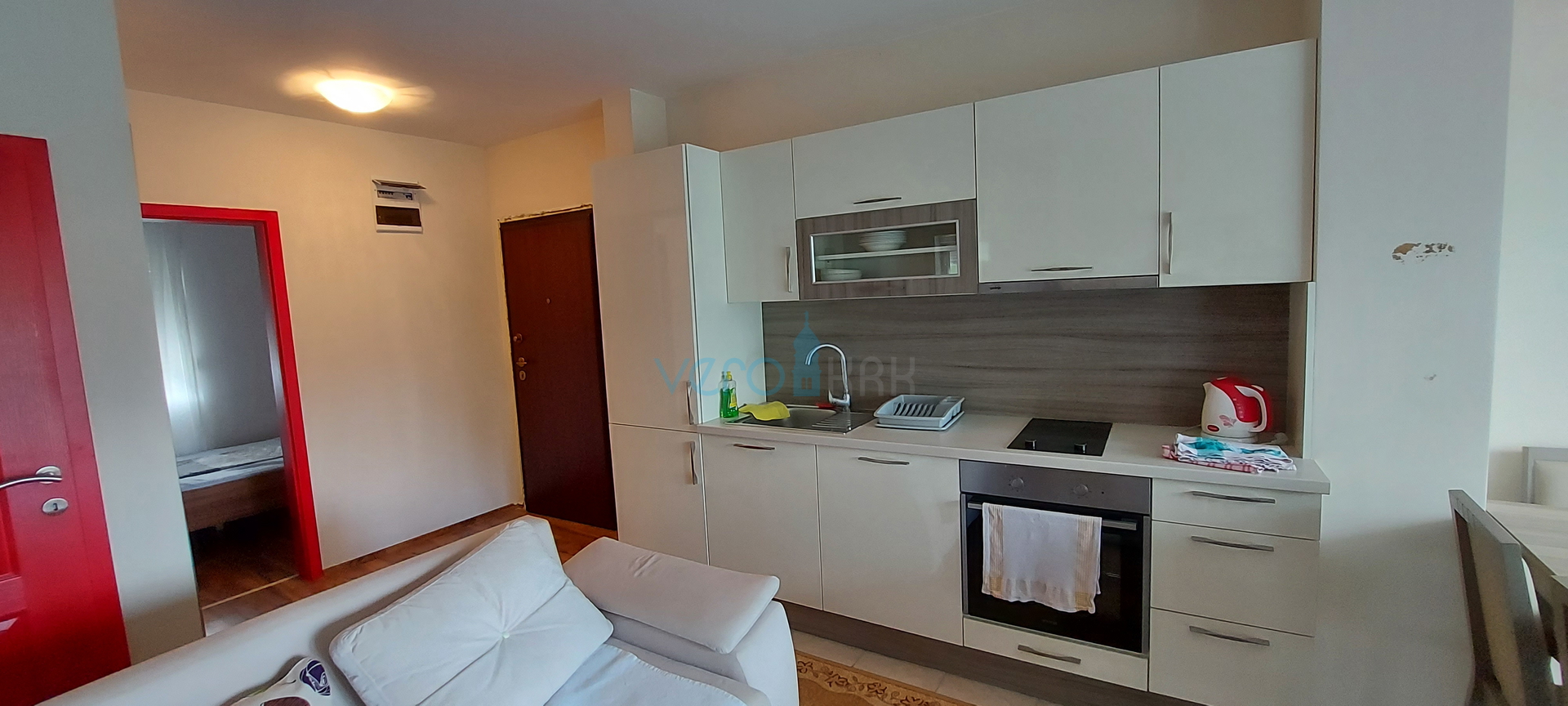 Uvala Soline, otok Krk, trosoban stan na katu sa pogledom na more na 200m