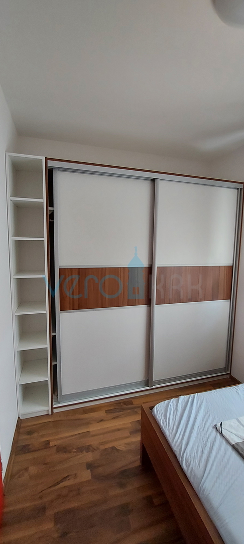 Uvala Soline, otok Krk, trosoban stan na katu sa pogledom na more na 200m