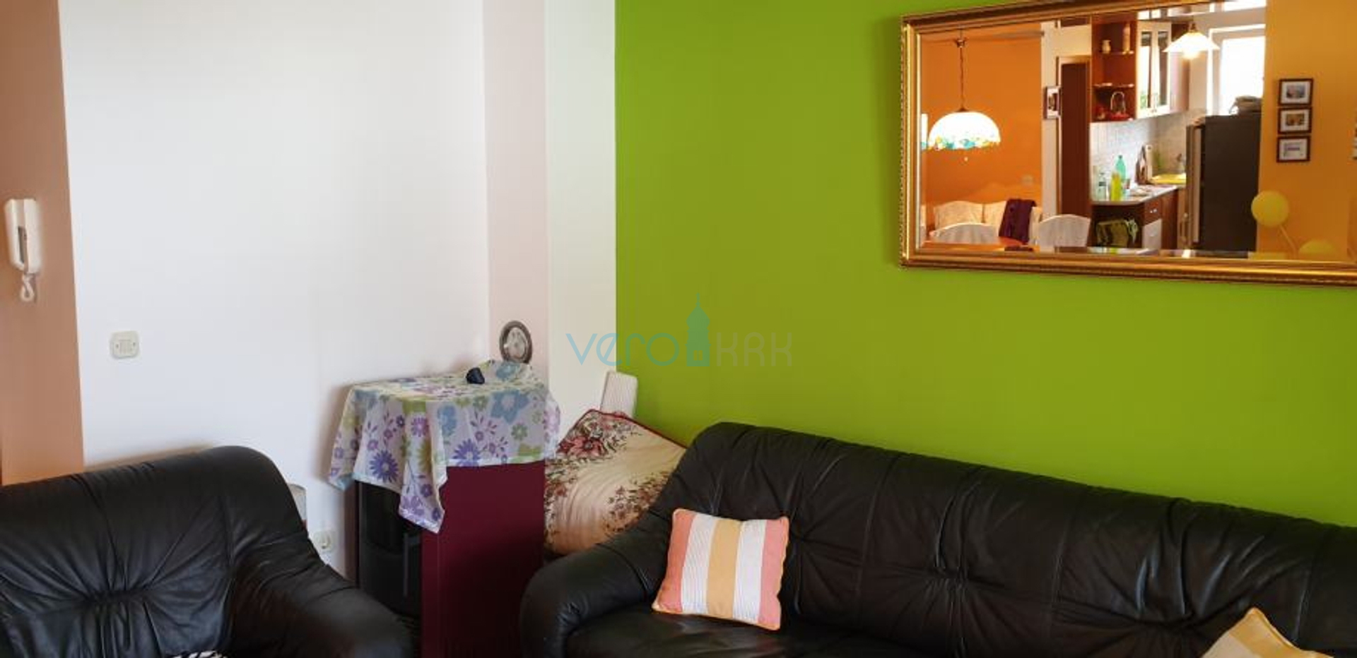 Malinska, stan 52 m2 na katu sa pogledom na more