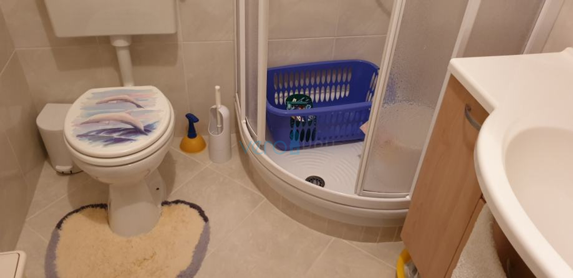 Malinska, stan 52 m2 na katu sa pogledom na more