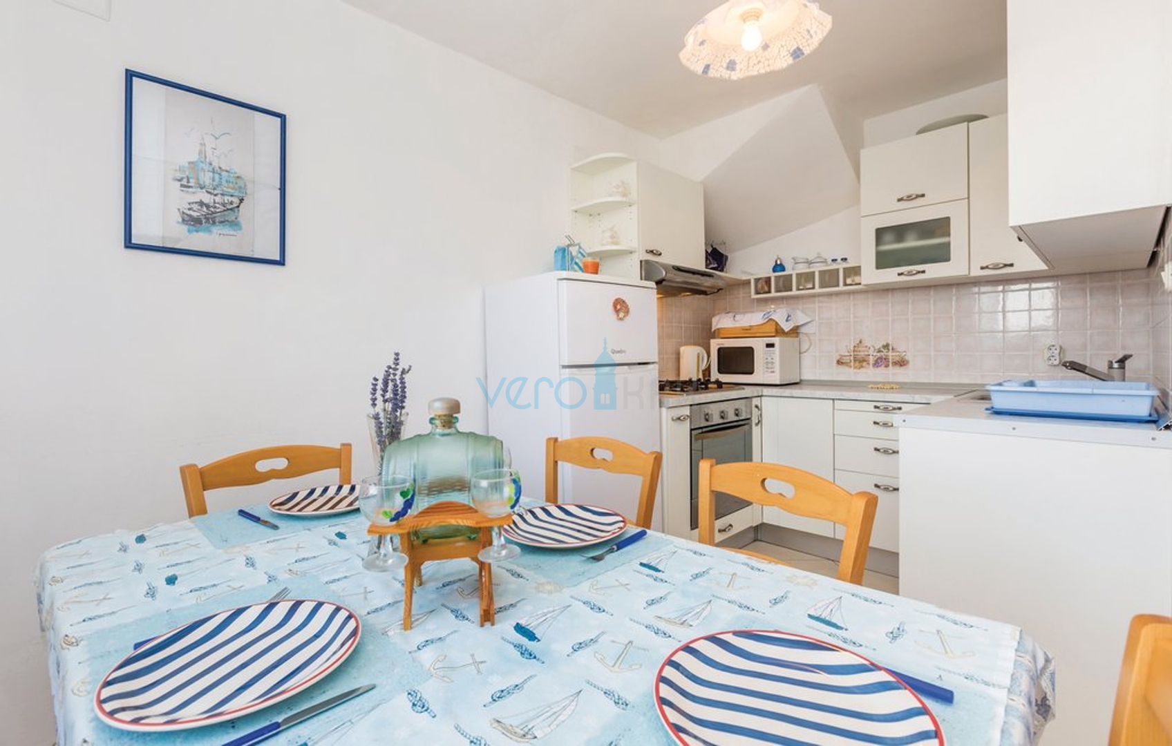 Čižići, otok Krk, dvoetažni stan 83 m2 sa pogledom na more,prodaja,najam