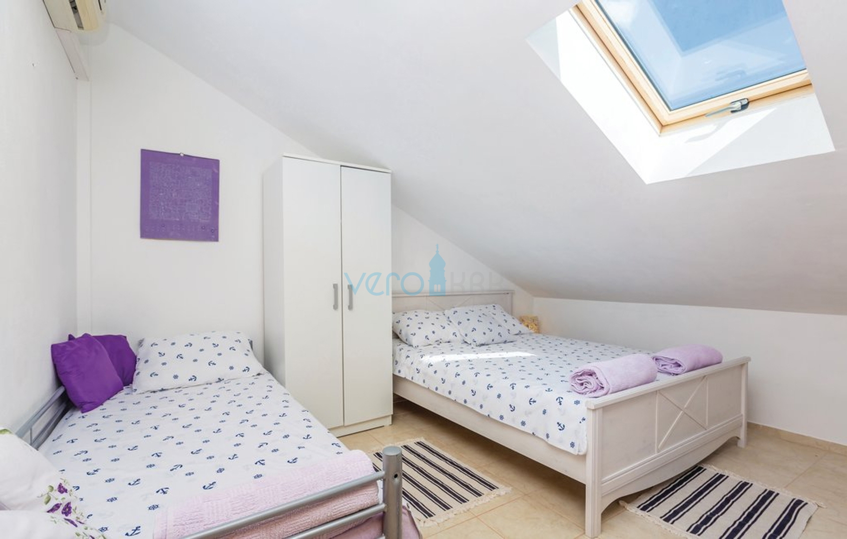 Čižići, Insel Krk, zweistöckige Wohnung 83 m2 mit Meerblick, Verkauf, Vermietung