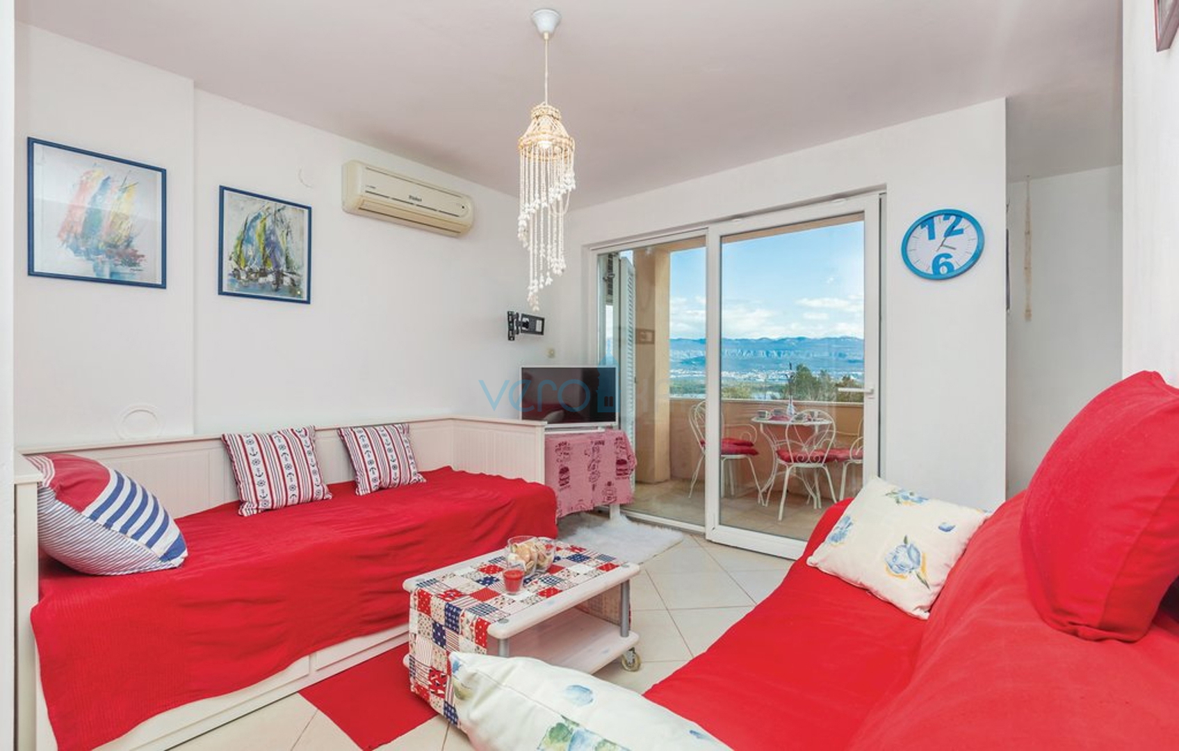 Čižići, Insel Krk, zweistöckige Wohnung 83 m2 mit Meerblick, Verkauf, Vermietung