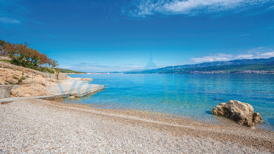 Čižići, Insel Krk, Maisonette-Wohnung mit Garten und Meerblick