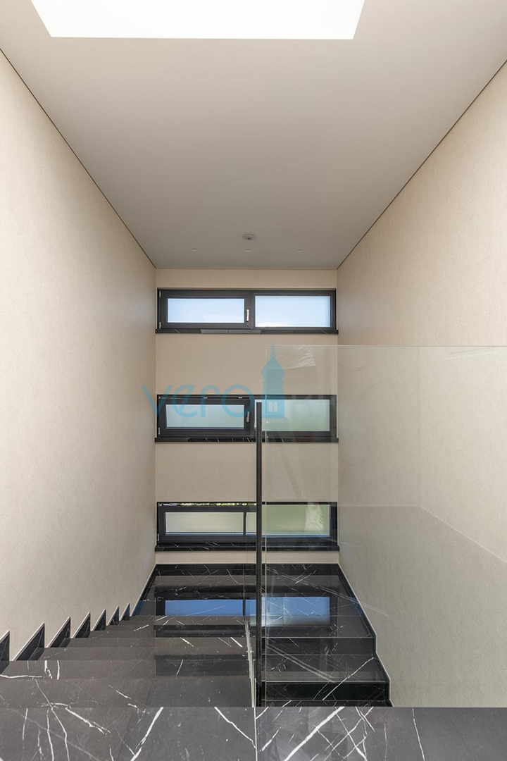 Malinska, luxury apartment with pool, view, garden, 80m to the sea, for sale