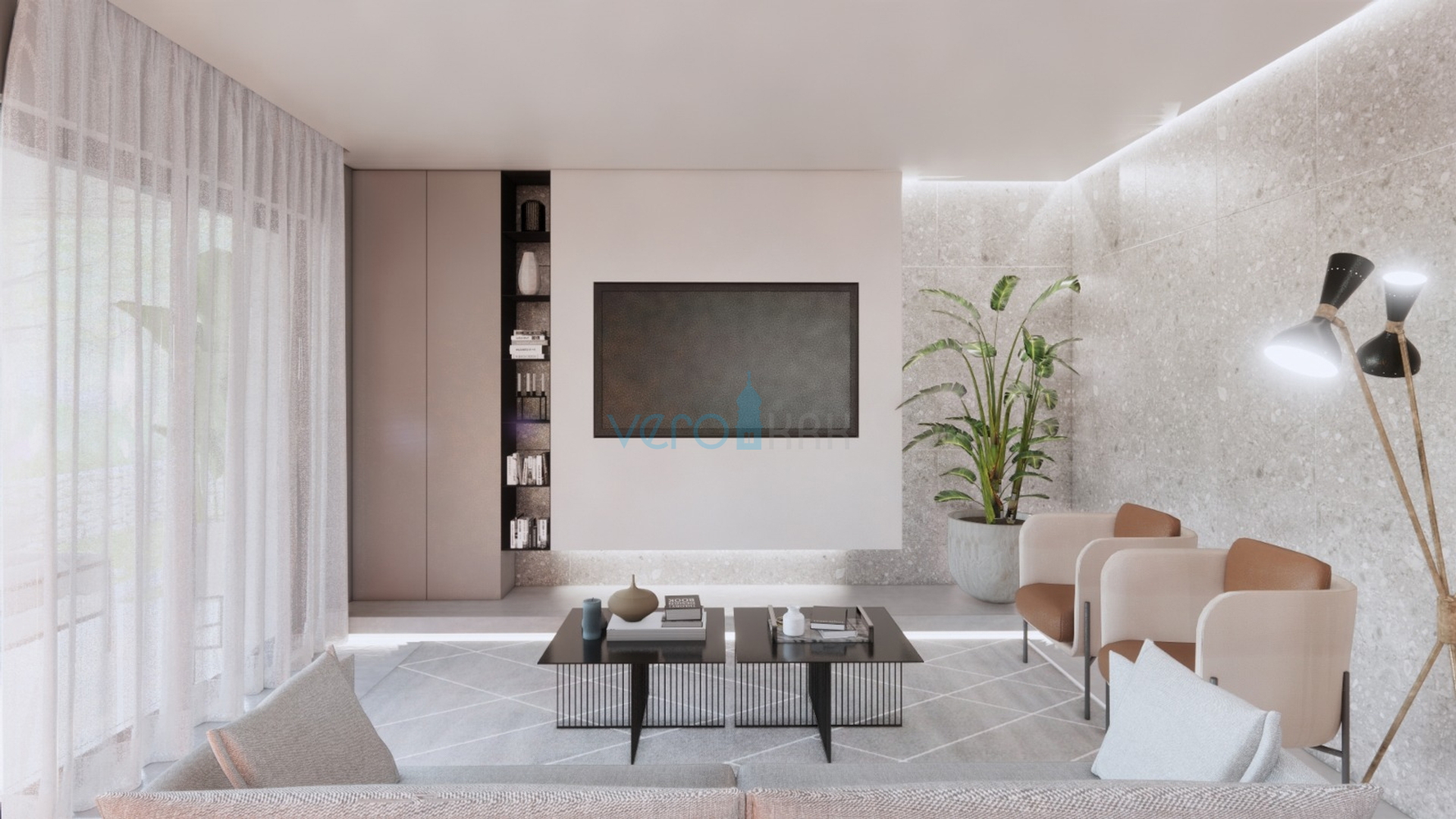 Vrbnik, luksuzna novogradnja s bazenom u mirnom okružju