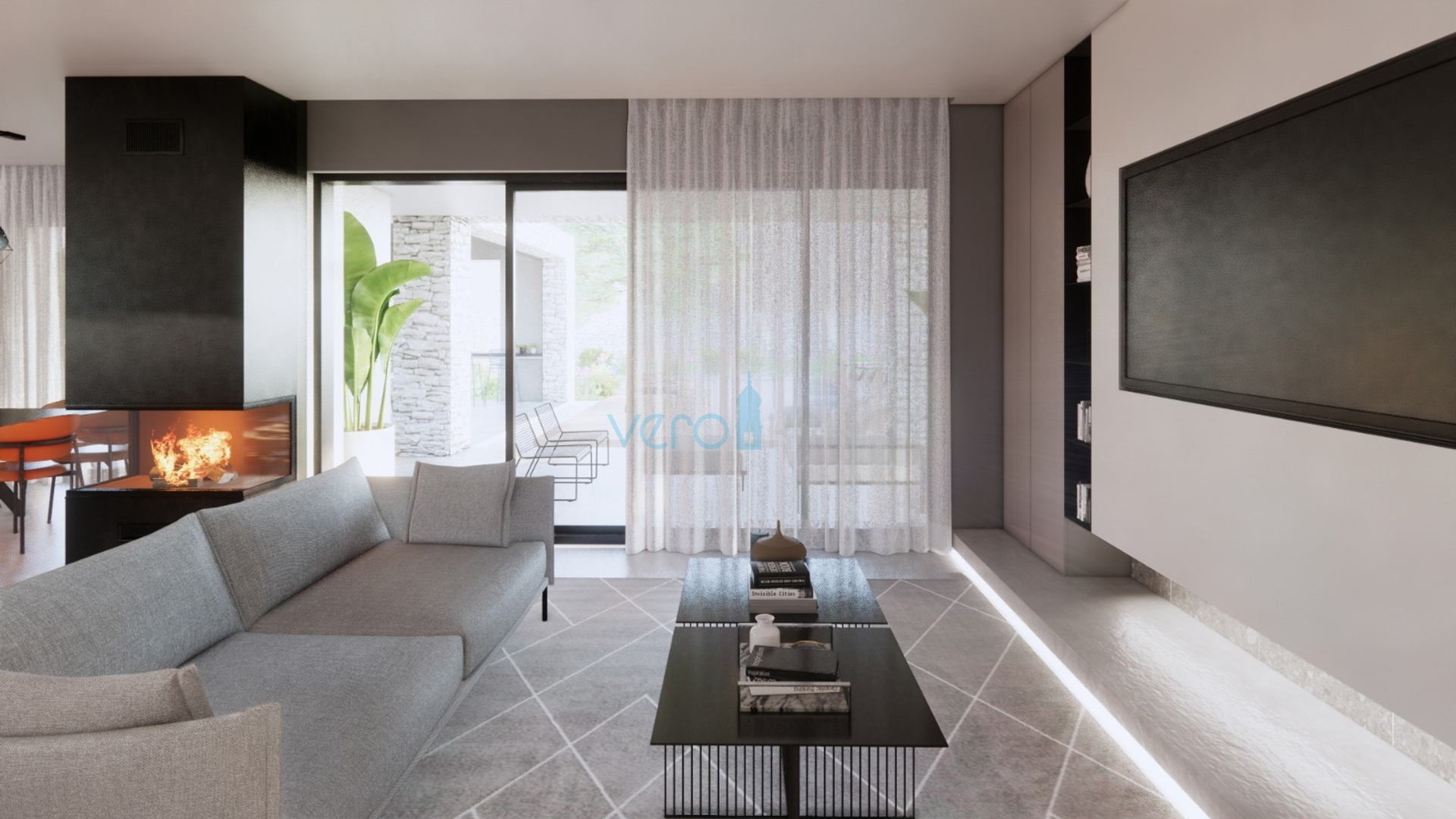 Vrbnik, luksuzna novogradnja s bazenom u mirnom okružju