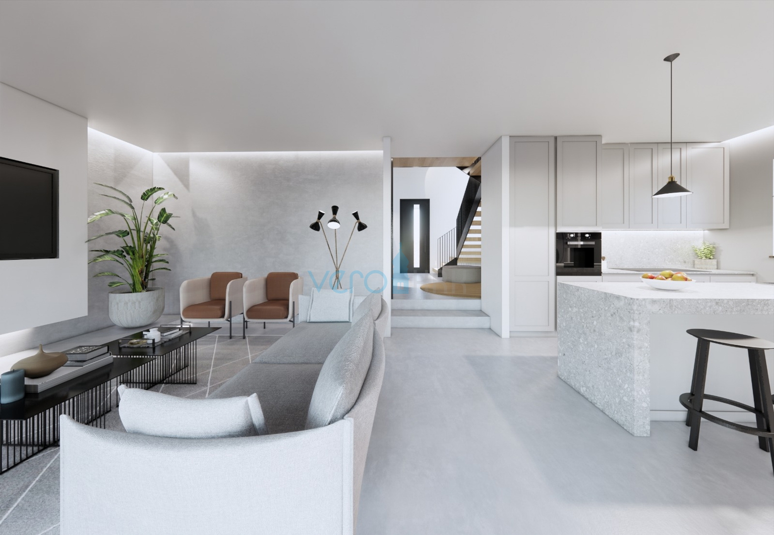 Vrbnik, luksuzna novogradnja s bazenom u mirnom okružju