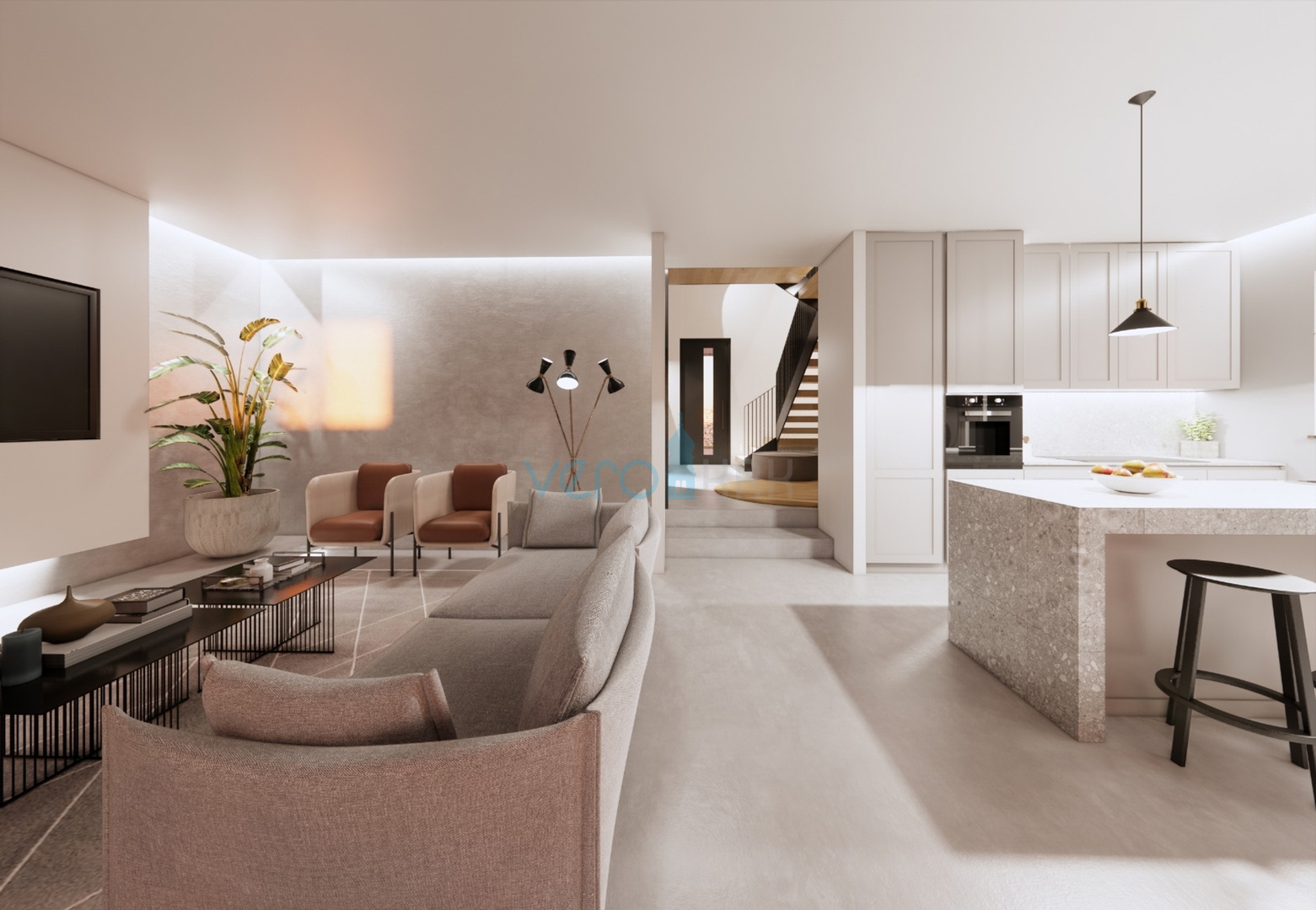 Vrbnik, luksuzna novogradnja s bazenom u mirnom okružju