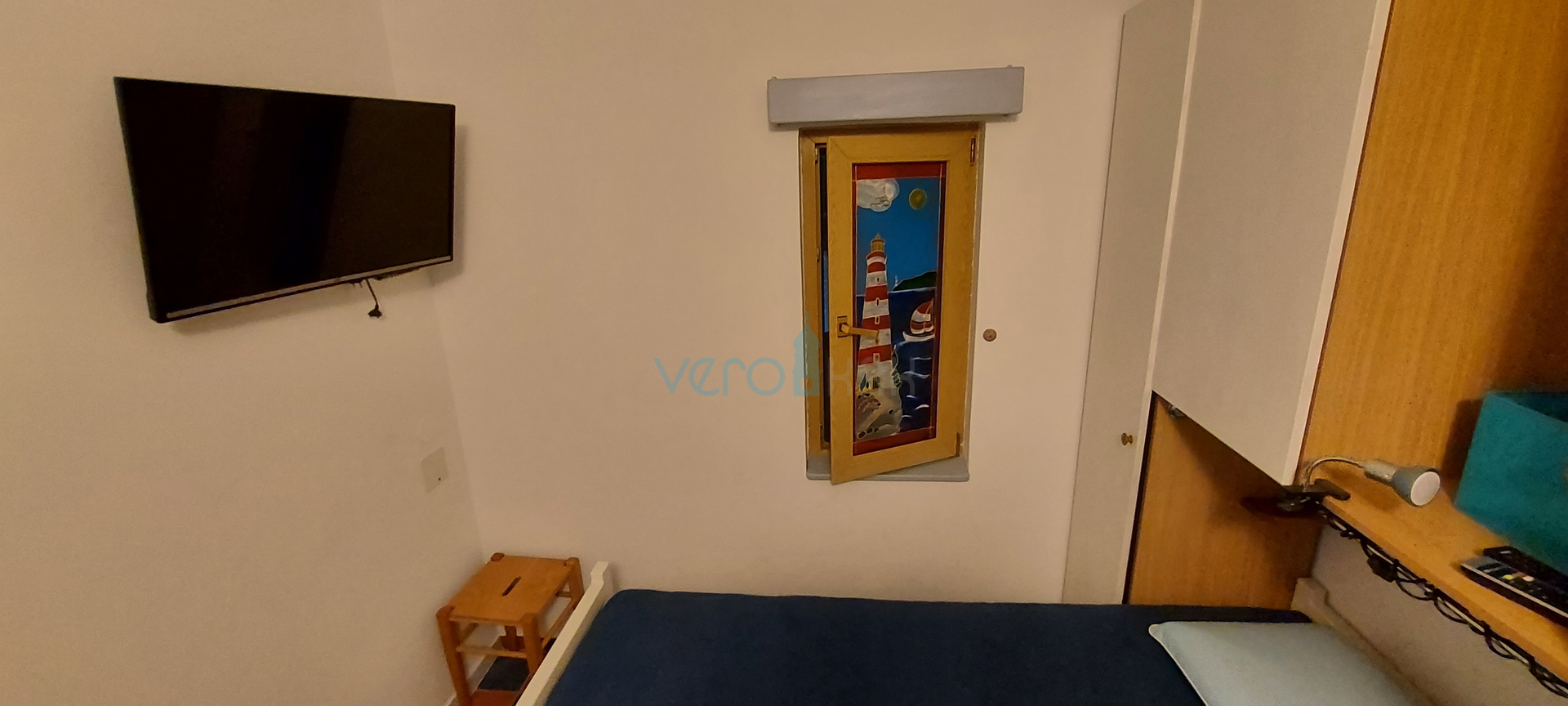 Malinska, okolica, apartman 28 m2 u prizemlju sa natkrivenim balkonom i pogledom na more