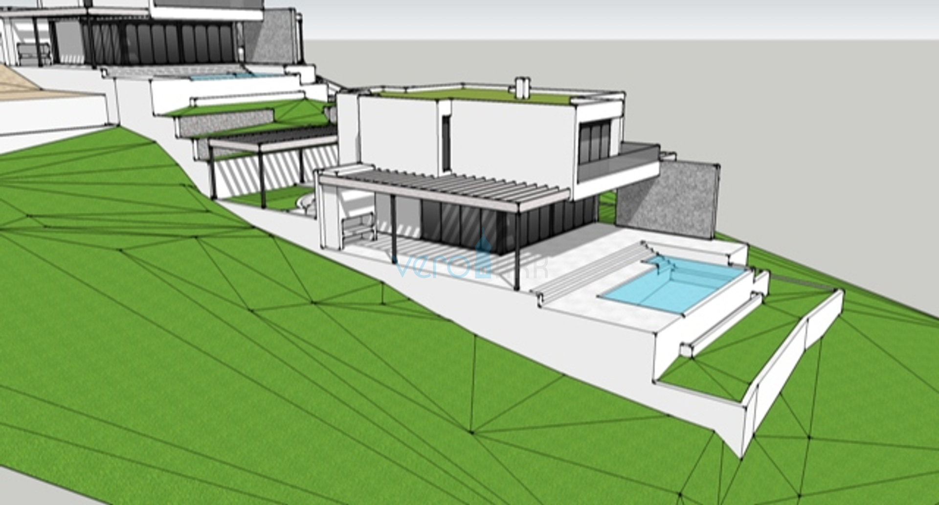 Crikvenica, Building land with a project and open sea view