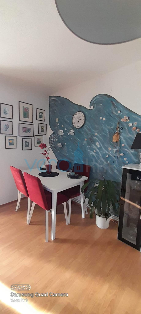 Krk, weitere Umgebung, Wohnung 55m2, Garten 59m2, Aussicht, Verkauf