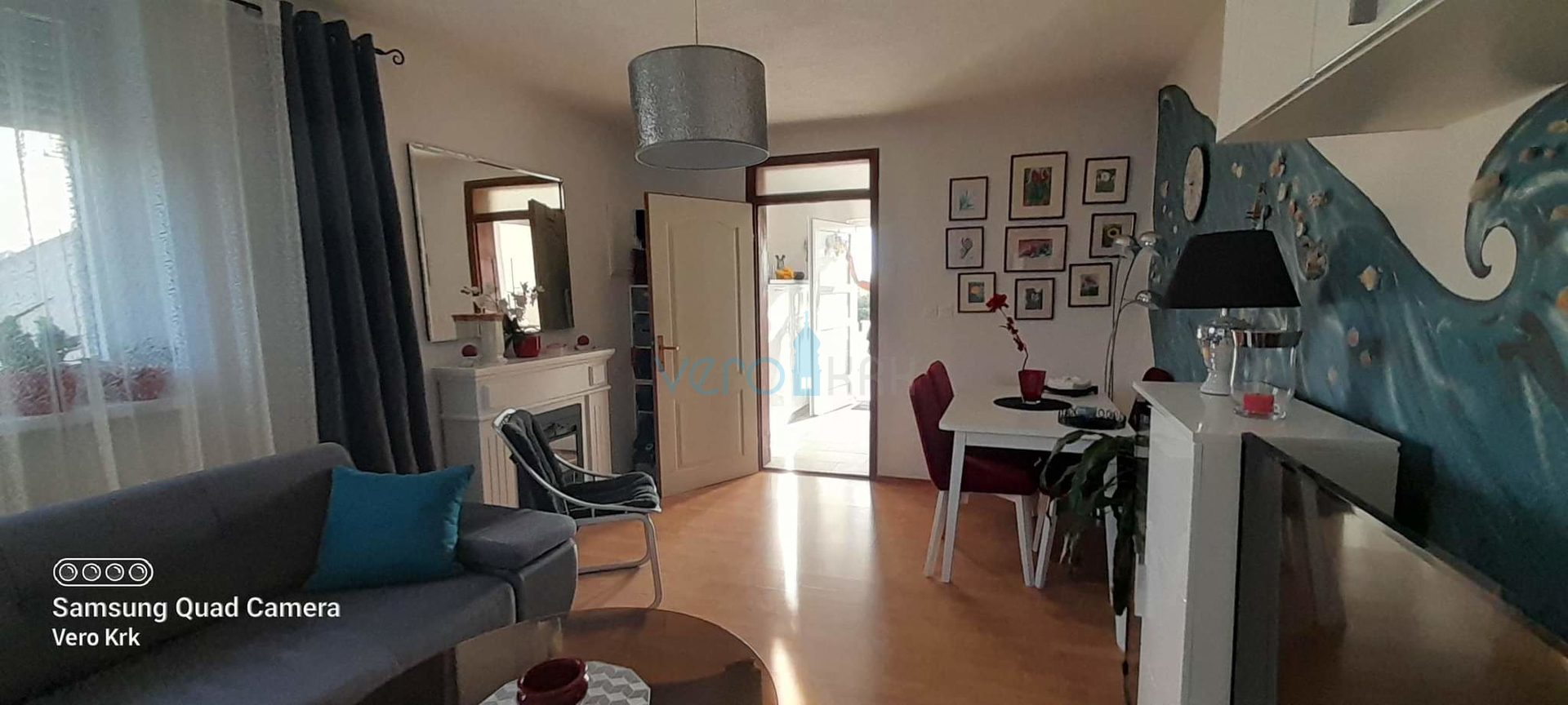 Krk, weitere Umgebung, Wohnung 55m2, Garten 59m2, Aussicht, Verkauf