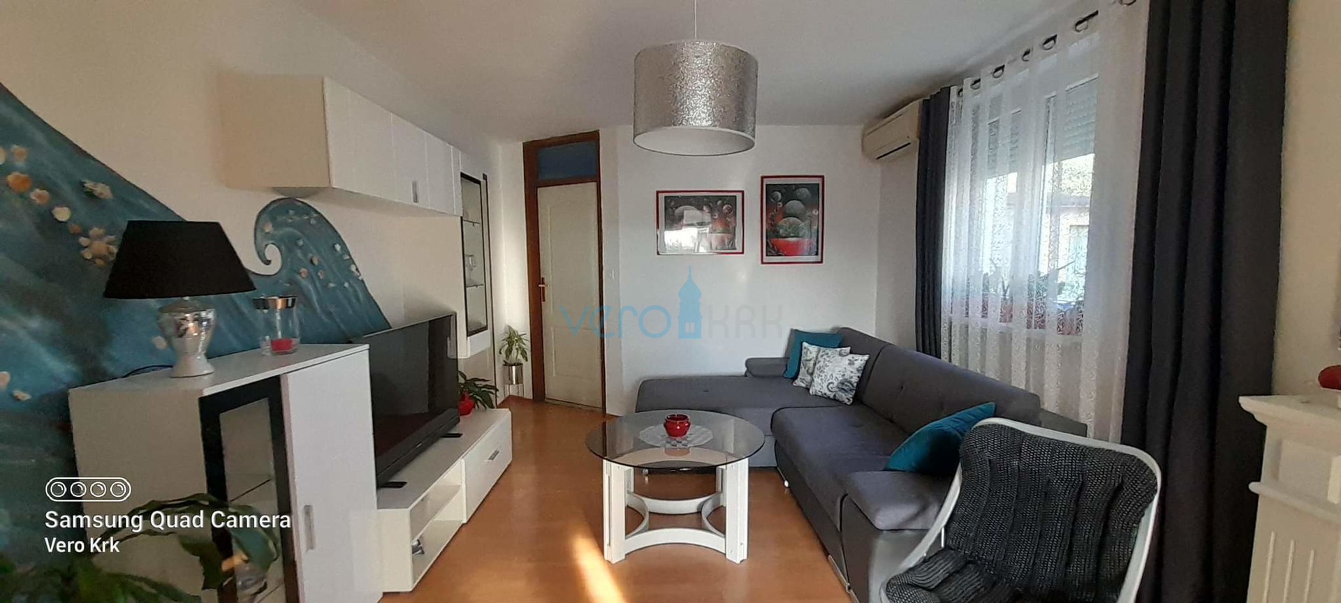 Krk, weitere Umgebung, Wohnung 55m2, Garten 59m2, Aussicht, Verkauf