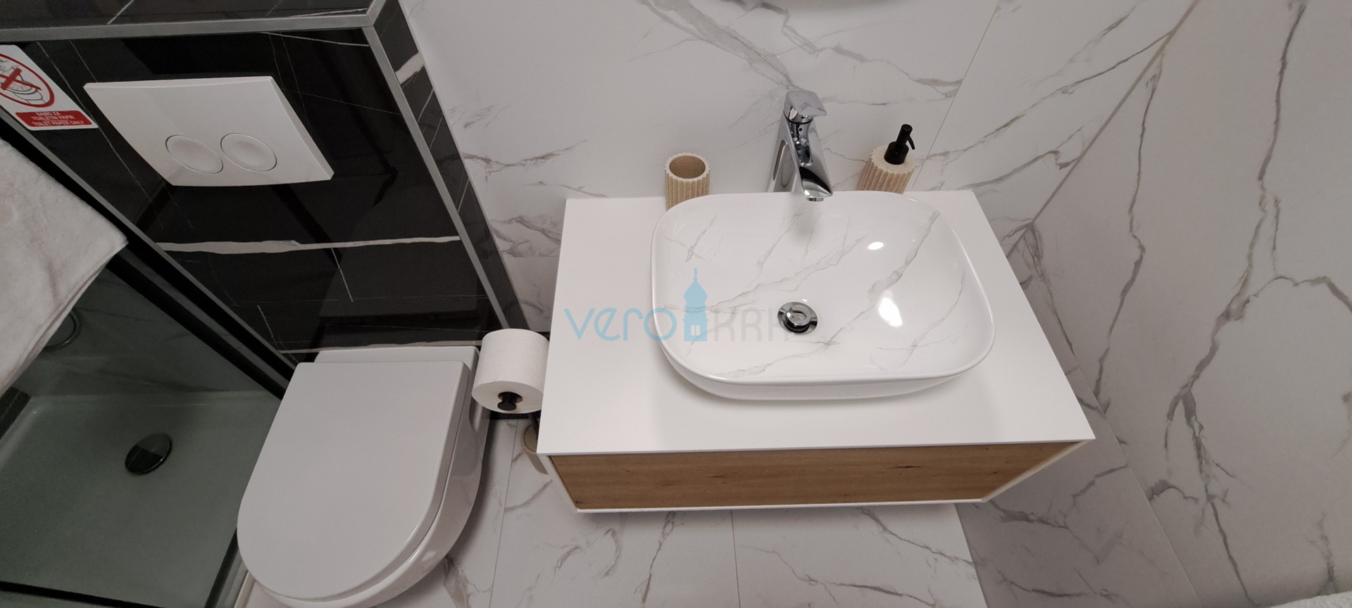 Malinska, okolica, luksuzan stan 88 m2 na katu novoizgrađene vile sa pogledom i bazenom, prodaja