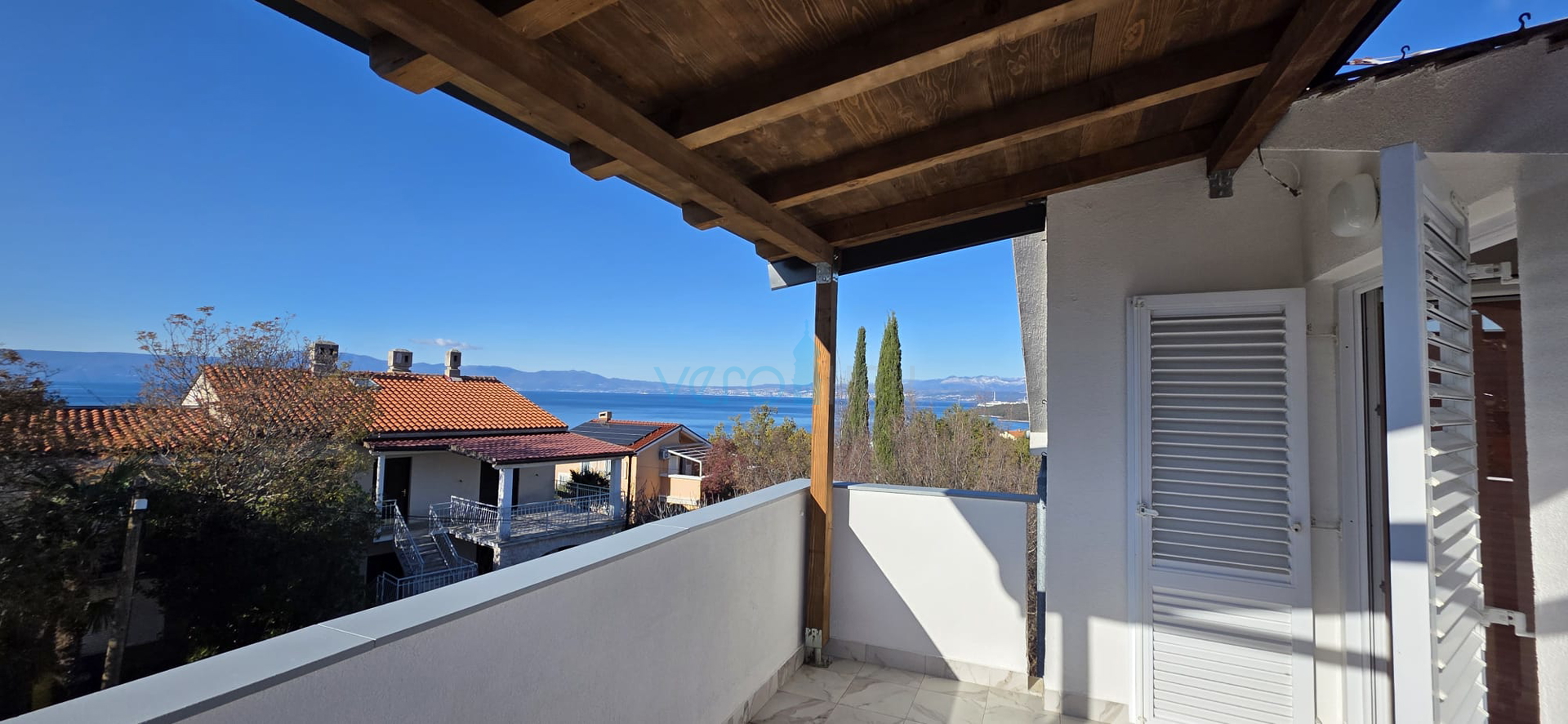 Njivice, island of Krk, apartment with a beautiful sea view, for sale