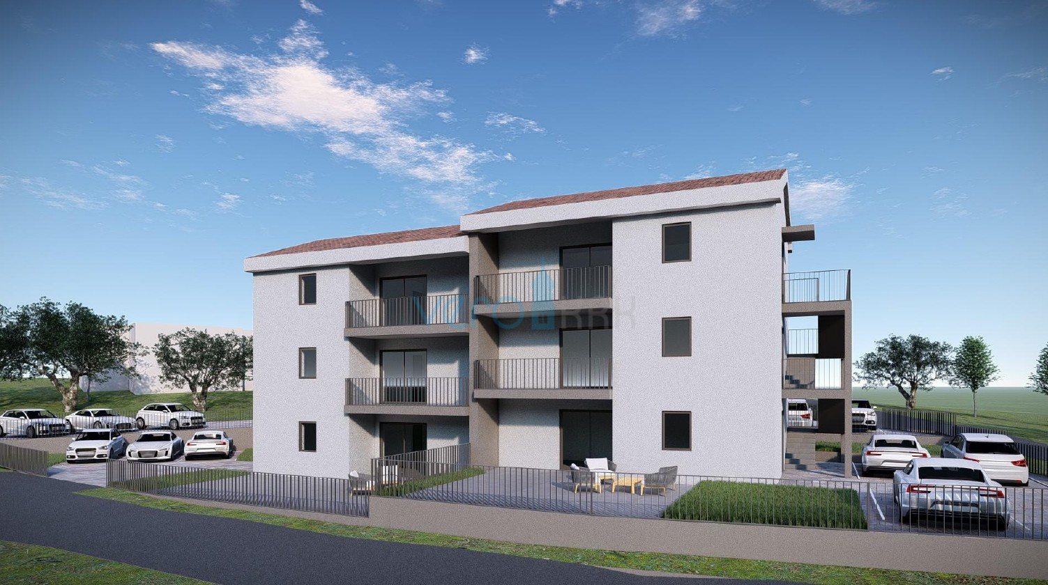 Soline Bay, Čižići, two-bedroom apartment on the upper floor, newly built, sea view, for sale