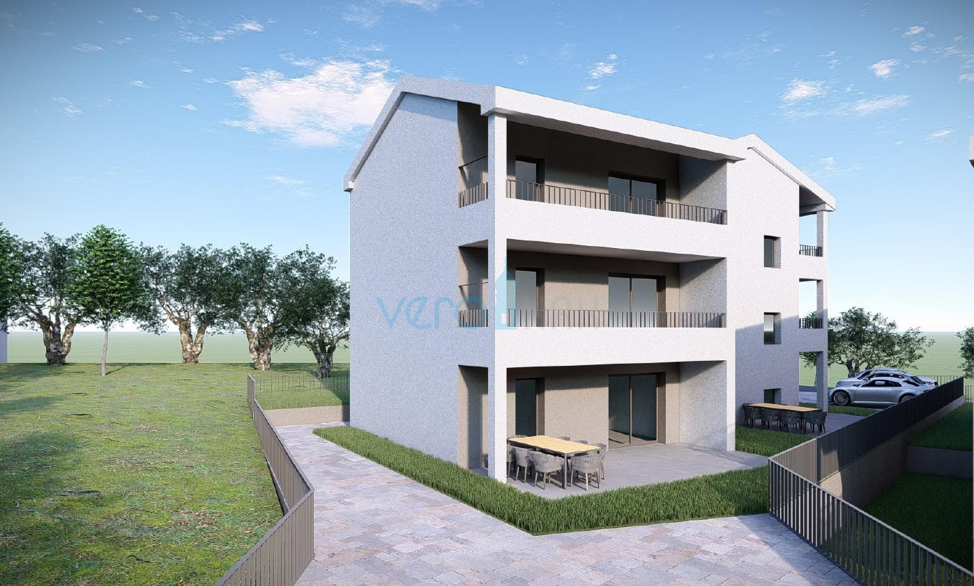 Uvala Soline, otok Krk, dvosoban stan na katu, pogled, novogradnja, prodaja