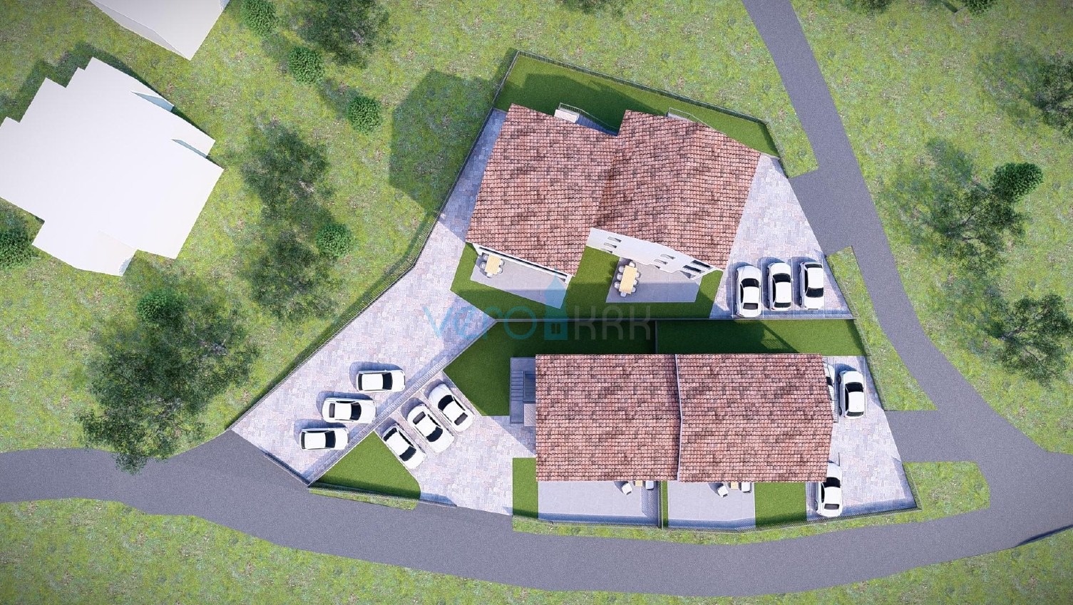 Soline Bay, Čižići, two-bedroom apartment on the upper floor, newly built, sea view, for sale