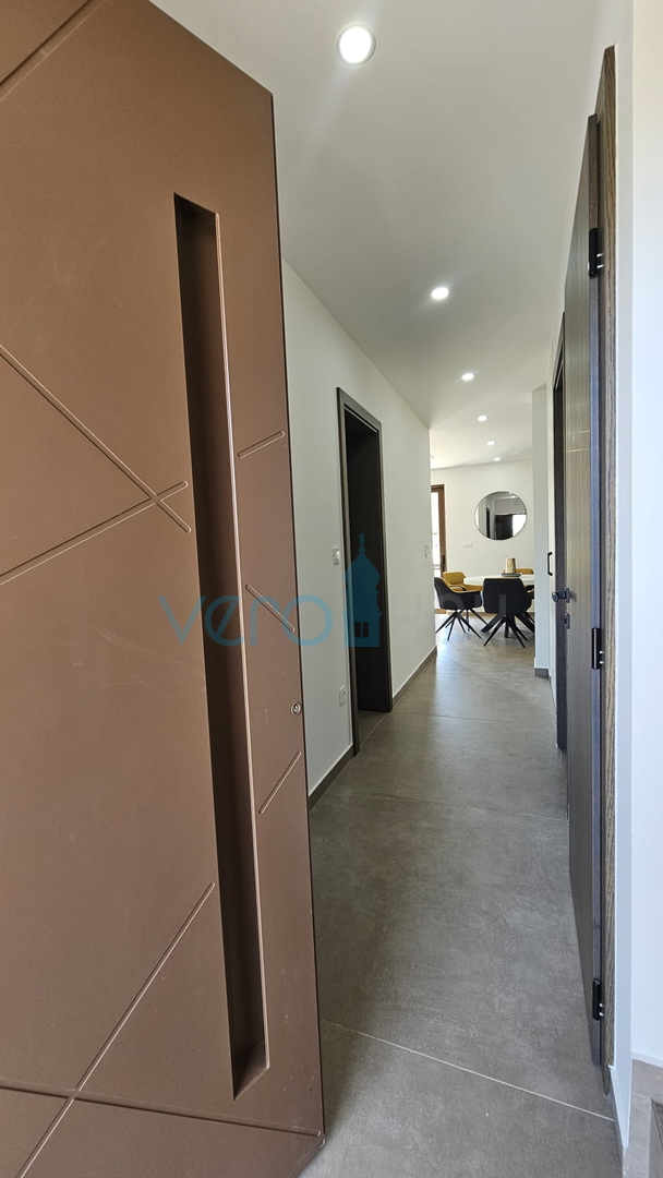 Krk Island, town of Krk, wider area, newly built semi-detached house with a swimming pool, yard, for sale