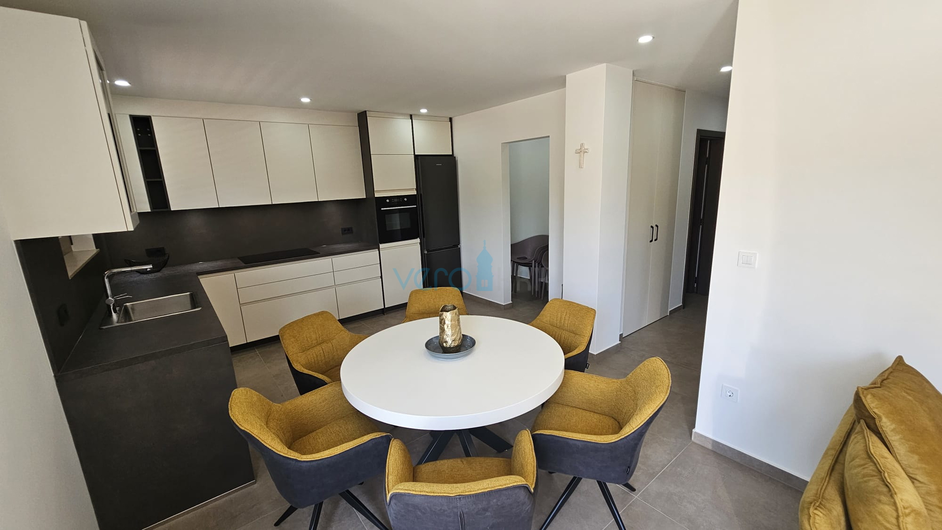 Krk Island, town of Krk, wider area, newly built semi-detached house with a swimming pool, yard, for sale