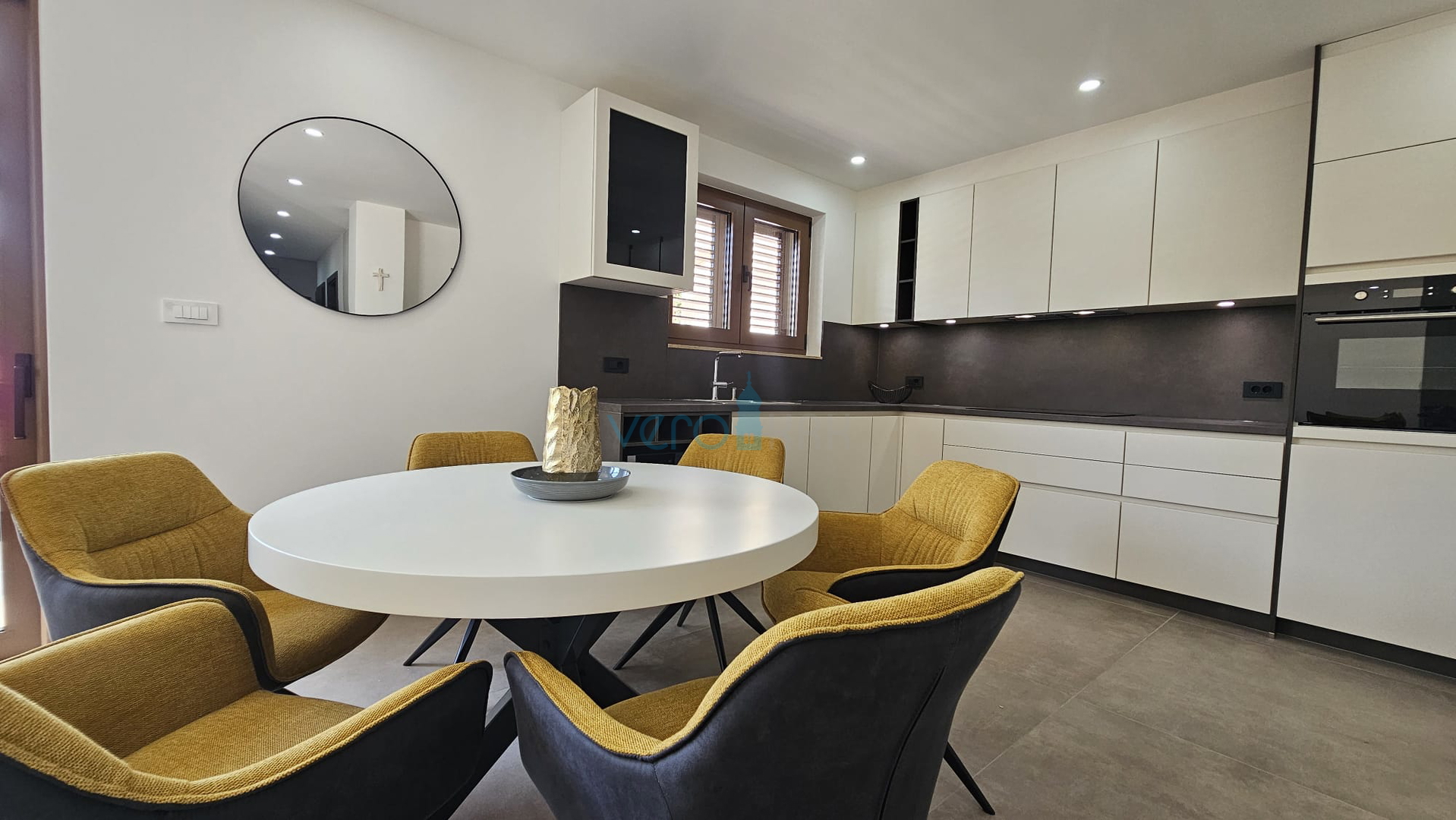 Krk Island, town of Krk, wider area, newly built semi-detached house with a swimming pool, yard, for sale