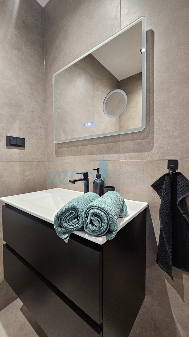 Krk Island, town of Krk, wider area, newly built semi-detached house with a swimming pool, yard, for sale